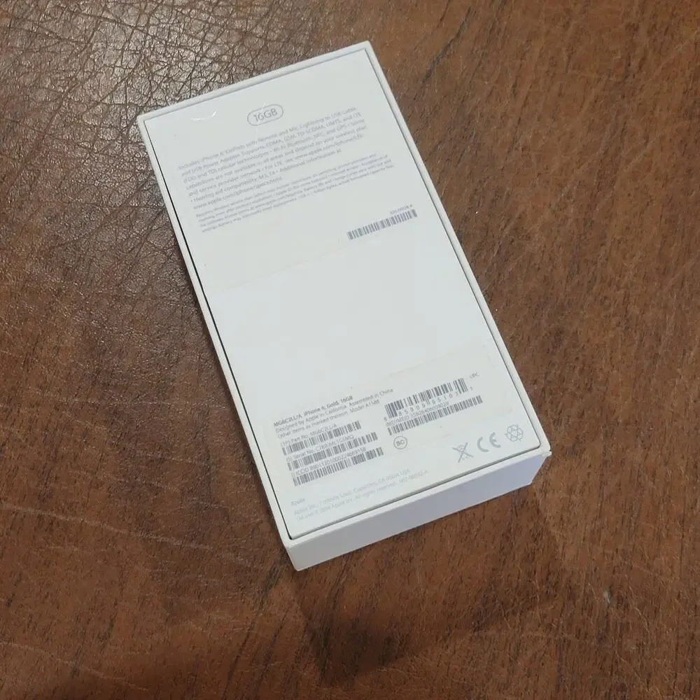 Box only Apple iPhone 6 Gold 16GB A1586 Empty box only